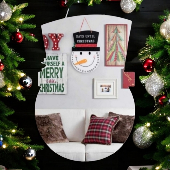 Christmas countdown snowman wall decor nwt - Picture 2 of 4